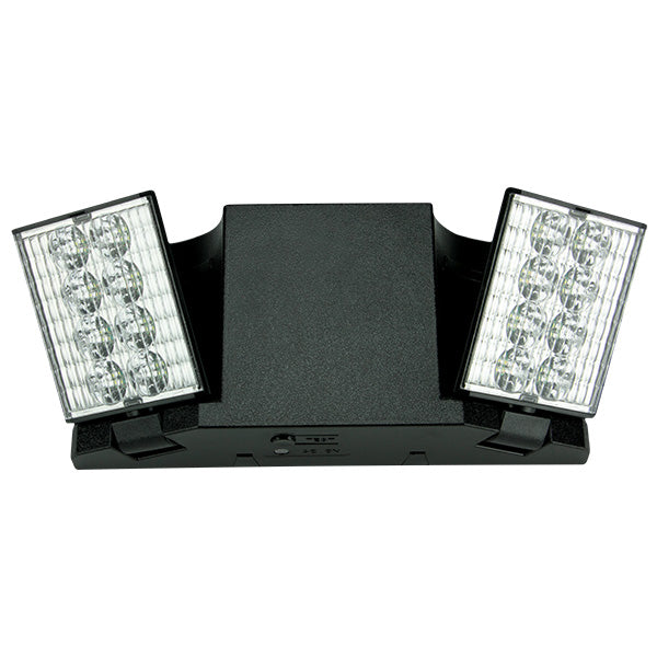 Black exit light with battery 