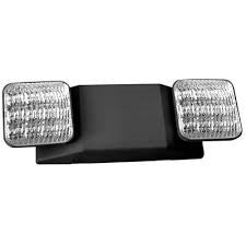 Remote Capable Black Emergency Light 