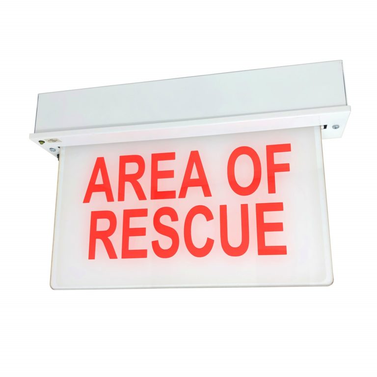 Area of Rescue Edge Lit Chicago Exit Sign