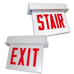 Recessed Mount Chicago Sign -EXIT OR STAIR- UL Listed- Battery