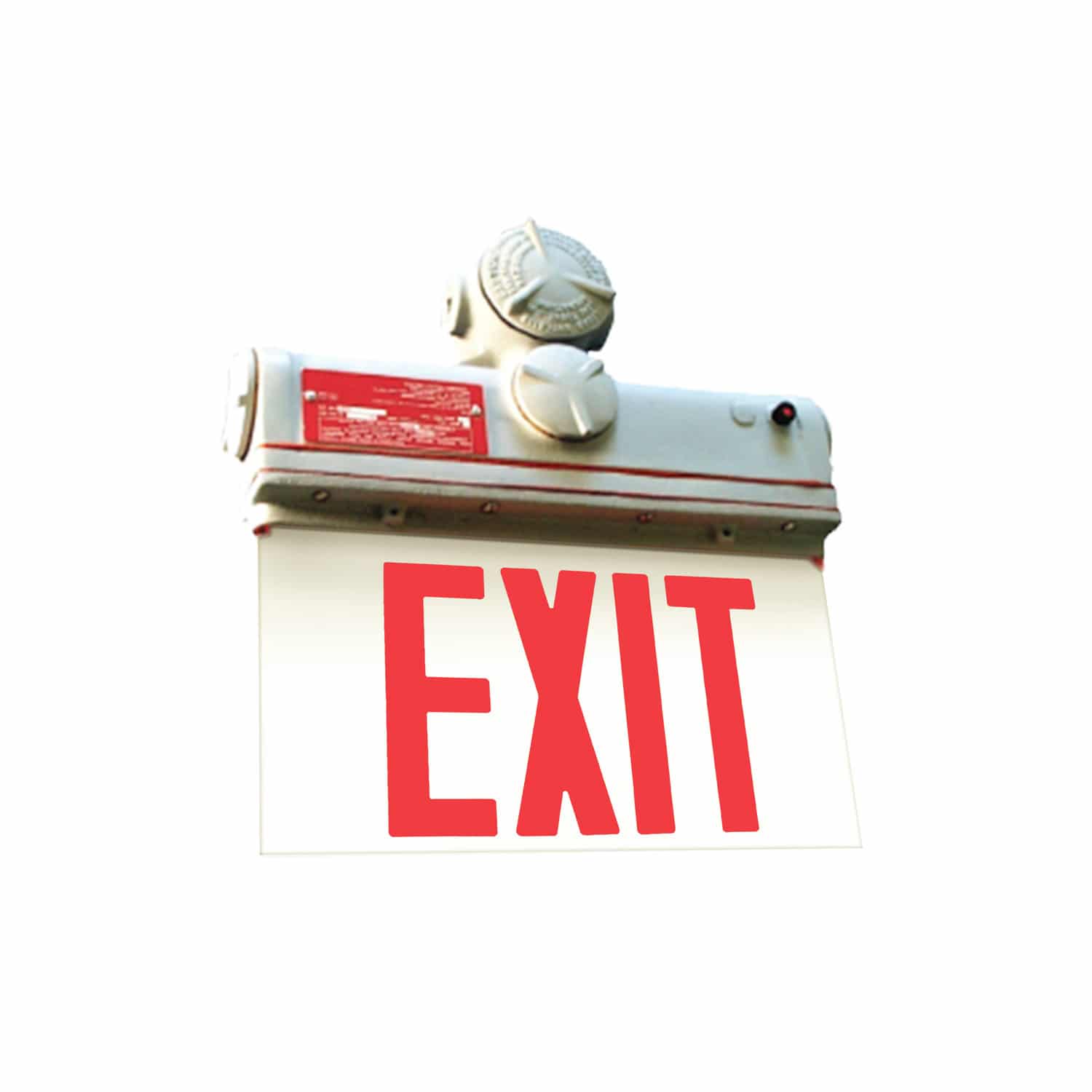Class 1 Div 2 Explosion Proof LED Edge lit Exit Sign- Made in USA
