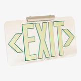clear acrylic wireless non electric exit sign 