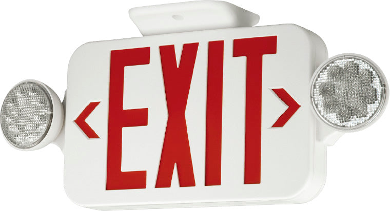 LED combo RED Exit Sign with emergency lights UL924 5 Yr Warranty ...