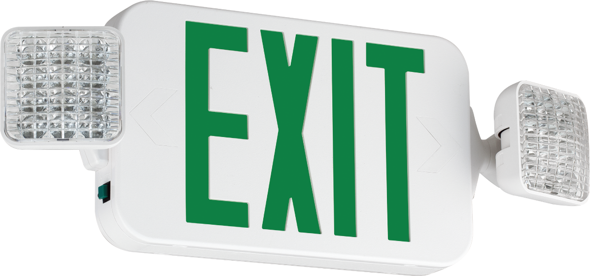 Green Exit Sign with Lights Case of 6 