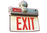 Explosion Proof LED Edgelit Exit Sign - Class 1 Div 2 - Made in USA