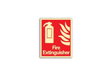 Photoluminescent Fire Extinguisher Red Sign