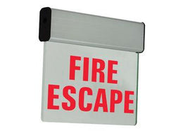 FIRE ESCAPE SIGN - LED - 120 Minute Battery - Surface Mount - Chicago Approved