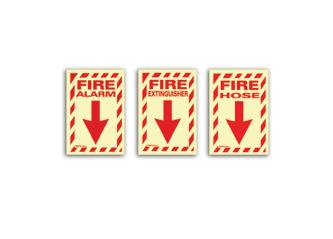 Photoluminescent Fire Extinguisher, Vinyl (Self Adhesive)
