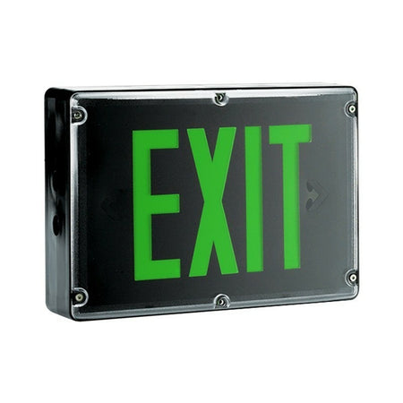 -40 Freezer Rated Exit Sign Battery - NEMA4x Compliant -Green