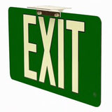 Wireless Green Exit Signs Non Electric 