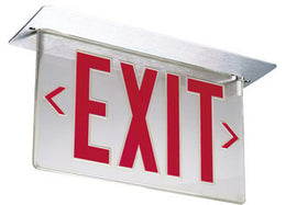 Lithonia Precise Edge-Lit Exits with Green or RED LED Lamp