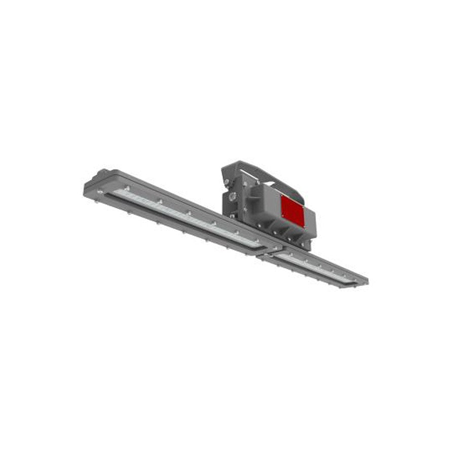 Hazardous Location LED Linear Gray 48 Inch 80W 120-277V Wide Diffused Lens 5000K Yoke Bracket Battery Backup (HL-LI4880UDP-D1EM2) Maxlite 103908