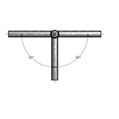 Tenon Top Spoke Brackets 2-3/8 Inch Steel 3 Arms At 90 Degrees Bronze (PL-SB390-B) Maxlite 103997