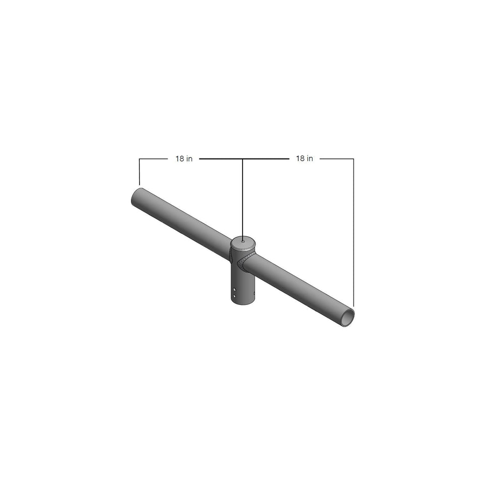 Tenon Top Spoke Brackets 2-3/8 Inch Steel 2 Arms At 180 Degrees Bronze (PL-SB218-B) Maxlite 104009