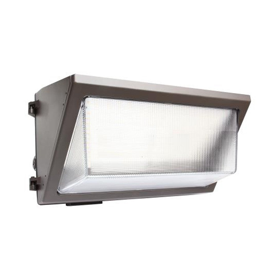 Wallmax Open Face Wall Pack-80W 120-277V CCT Selectable 3000K/4000K/5000K Controls Ready Bronze (WPOP80U-CSBCR) Maxlite 104901