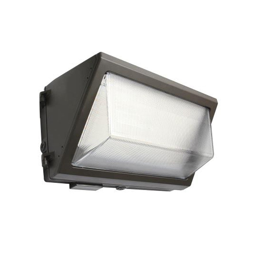 Wallmax Open Face Wall Pack-28W 120-277V CCT Selectable 3000K/4000K/5000K Controls Ready Bronze Battery Backup (WPOP28U-CSBCREM2) Maxlite 104943