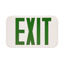 Thin Exit Thermoplastic Green Letters White (EXT-GW) Maxlite 105542