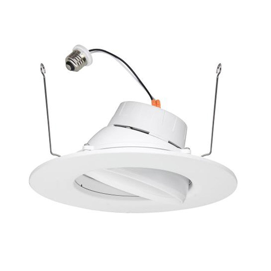 Adjustable Residential Retrofit Downlight 6 Inch 10W 90 CRI 120V Triac Dimming 2700K/3000K/3500K/4000K/5000K CCT Selectable White (RRA6109CSW) Maxlite 105652