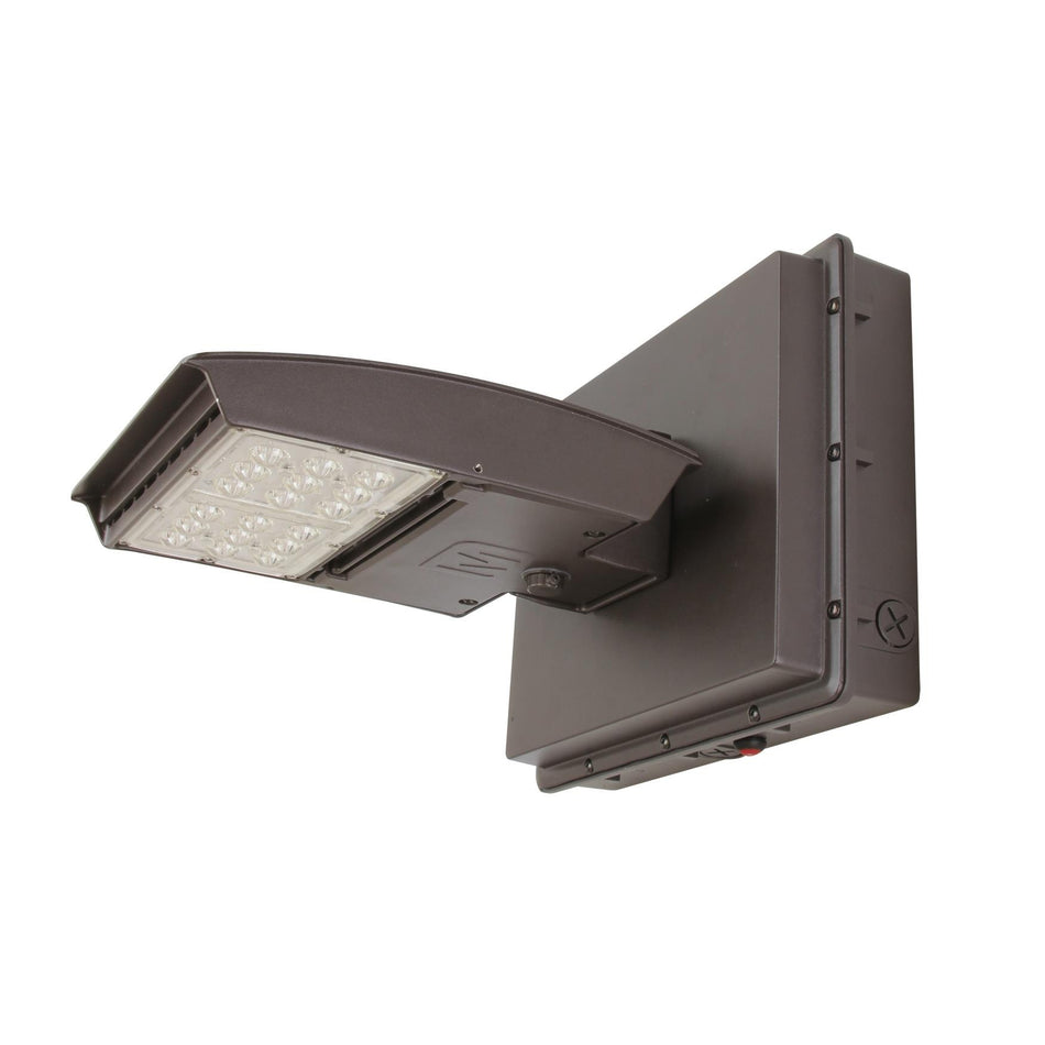 M Series 55W 120-277V Type 4 Wide CCT Selectable 3000K/4000K/5000K Bronze Wall C-Max Compatible -20 Degree Celsius Battery (M55U4W-CSBWCRE2) Maxlite 106566