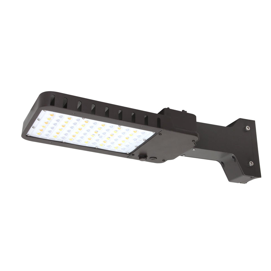 Slim Area Light 75W 120-277V Type 5 CCT Selectable 3000K/4000K/5000K Bronze Straight Arm Controls Ready (AR75UT5-CSBACR) Maxlite 107911