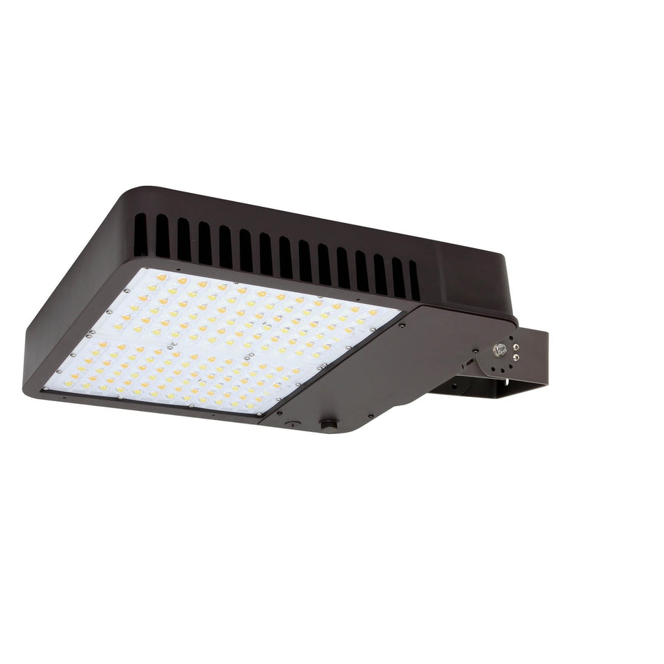 Slim Area Light 200W 120-277V Type 5 CCT Selectable 3000K/4000K/5000K Bronze Trunnion Controls Ready (AR200UT5-CSBTCR) Maxlite 108145