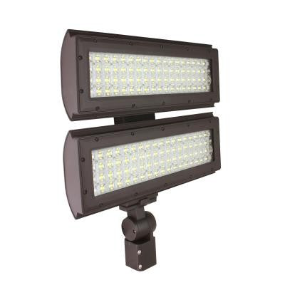 Mpulse Series High Output Flood-440W 70 CRI Wide Beam 4000K 347-480V Bronze Slipfitter With 3-Pin Photocontrol Receptacle (MP-HO440HW-40BSKRPC) Maxlite 14101154