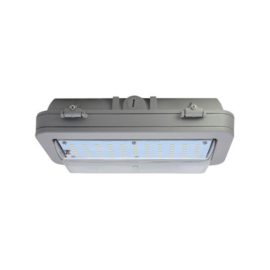 Hazardous Location LED Wall Pack 43W 120-277V Wide Distribution 5000K Clear Lens Grey Class I Division 2 (HL-WP43U50) Maxlite 14101836