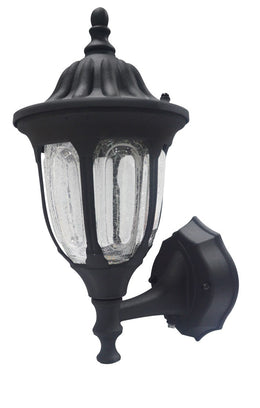 Outdoor Fixture 10W LED LSD Medium COACH Lantern 2700K Black Finishes 80 CRI Crackle Glass (ML4LS10MCLBK827) Maxlite 97868