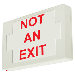 not and exit illuminated exit sign 