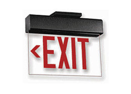 NYC Edge lit exit signs surface and recessed mount. Made in USA 