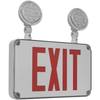 exterior weather proof exit sign with emergency lights 