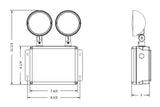 water proof emergency Light Fixture Dimensions 