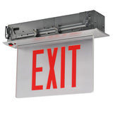 Recessed Exit Sign with Bottom Access Panel