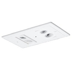 recessed ceiling mount led emergency light fixture - White and Black 