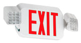 combo exit signs red led  square heads ul listed 5 year warranty - case price 