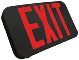 Black Exit Sign Red Letter - Round Corners 