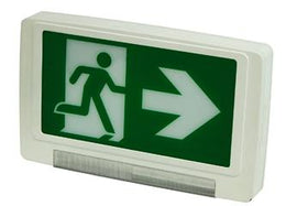 Running Man LED Exit Sign light Bar Combo With Directional Arrows - Battery Backup - Universal Mount