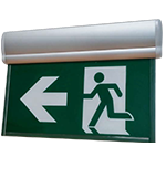 Running Man Edge Lit Exit Sign - Pivoting Panel - Battery - CSA ...