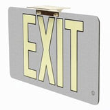 Battery Operated Exit Signs Non Electric Gray 