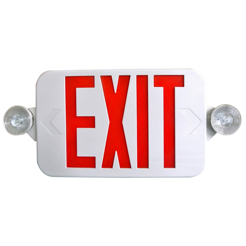 Thin Exit Sign with LED Lights - Low Profile 