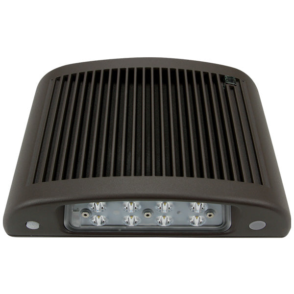 Bronxe wall pack fixture with emergency light Battery