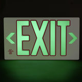 Glow in the Dark Exit Sign- Red Letters - Arrows 